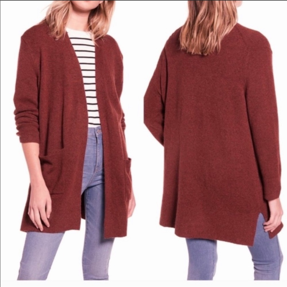 Madewell Rust Cardigan Sweater